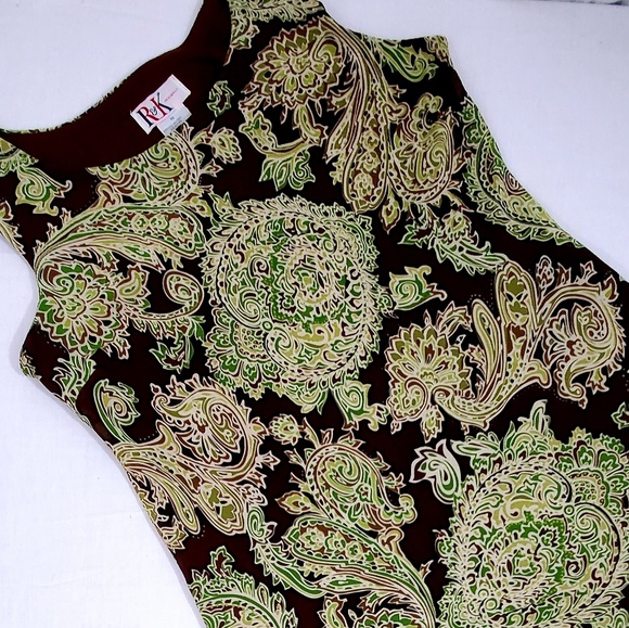 R & K Originals Maxi Dress & Cardigan Brown/Green - Picture 4 of 8